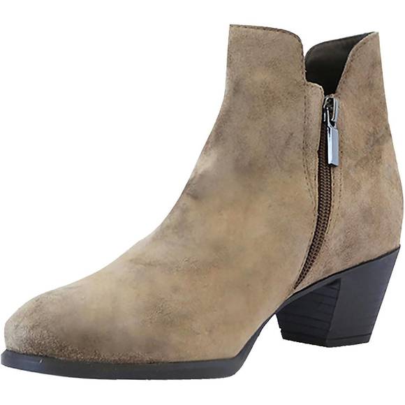 NEW MUNRO women's jackson ankle boot in sesame suede
